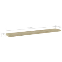 Produktbild för Hyllplan 4 st sonoma-ek 60x10x1,5 cm konstruerat trä