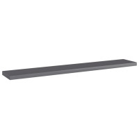 Produktbild för Hyllplan 4 st grå högglans 60x10x1,5 cm konstruerat trä