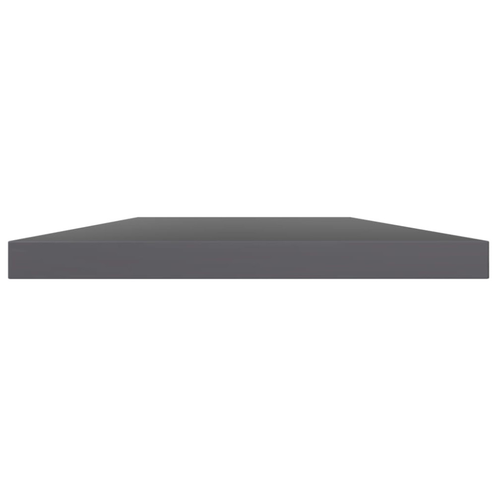 Produktbild för Hyllplan 4 st grå högglans 60x10x1,5 cm konstruerat trä