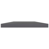 Produktbild för Hyllplan 4 st grå högglans 60x10x1,5 cm konstruerat trä