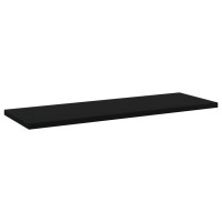 Produktbild för Hyllplan 4 st svart 60x20x1,5 cm konstruerat trä