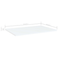 Produktbild för Hyllplan 4 st vit 60x40x1,5 cm konstruerat trä