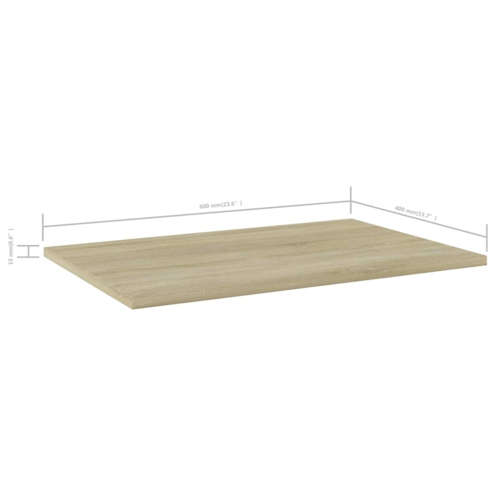 Produktbild för Hyllplan 4 st sonoma-ek 60x40x1,5 cm konstruerat trä