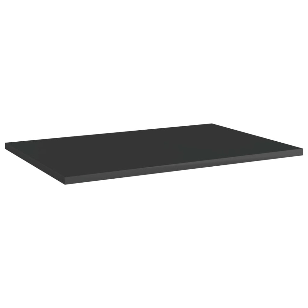 Produktbild för Hyllplan 8 st svart högglans 60x40x1,5 cm konstruerat trä