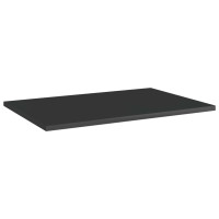 Produktbild för Hyllplan 8 st svart högglans 60x40x1,5 cm konstruerat trä