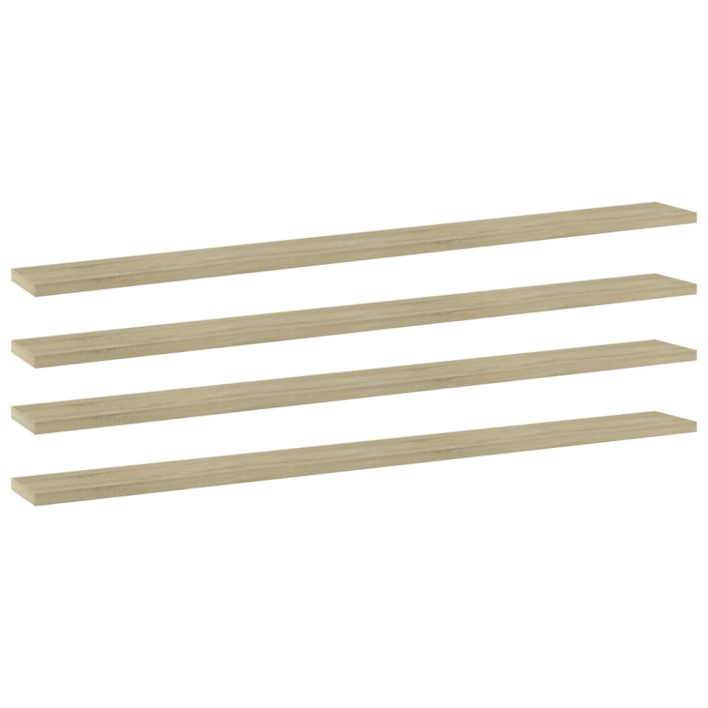 Produktbild för Hyllplan 4 st sonoma-ek 100x10x1,5 cm konstruerat trä