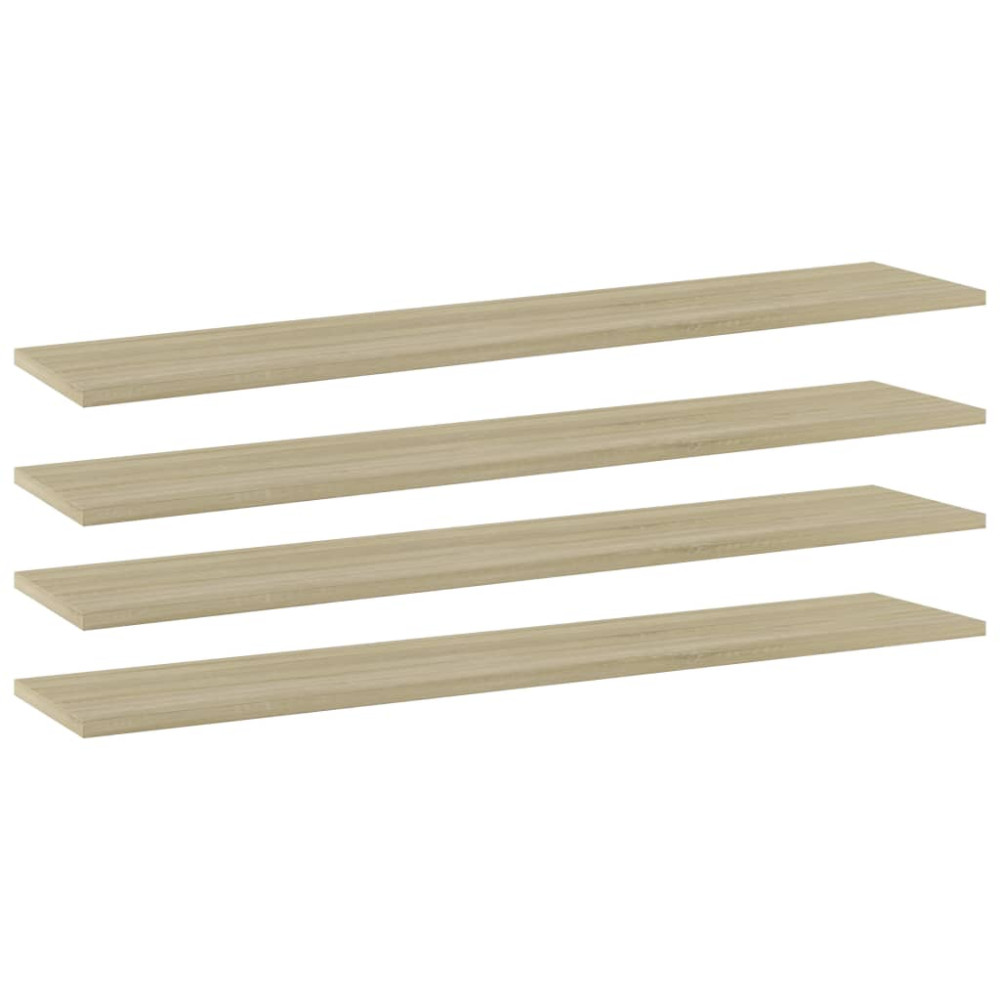 Produktbild för Hyllplan 4 st sonoma-ek 100x20x1,5 cm konstruerat trä