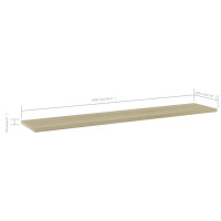 Produktbild för Hyllplan 4 st sonoma-ek 100x20x1,5 cm konstruerat trä