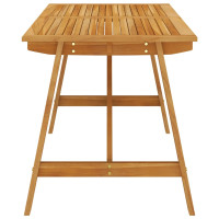 Produktbild för Matbord för trädgården 140x70x73,5 cm massiv akacia