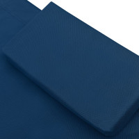 Produktbild för Solsäng med tak & kudde blå