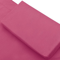 Produktbild för Solsäng med tak & kudde rosa