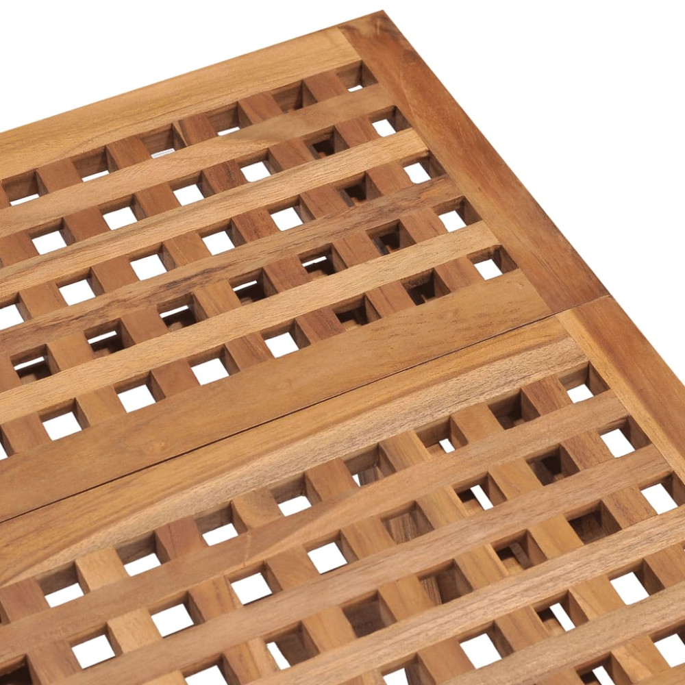 Produktbild för Hopfällbart trädgårdsbord 50x50x50 cm massivt teakträ