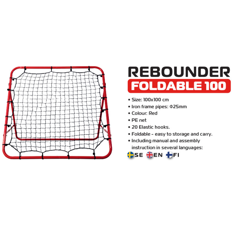 Produktbild för Rebounder Fotboll 100*100cm