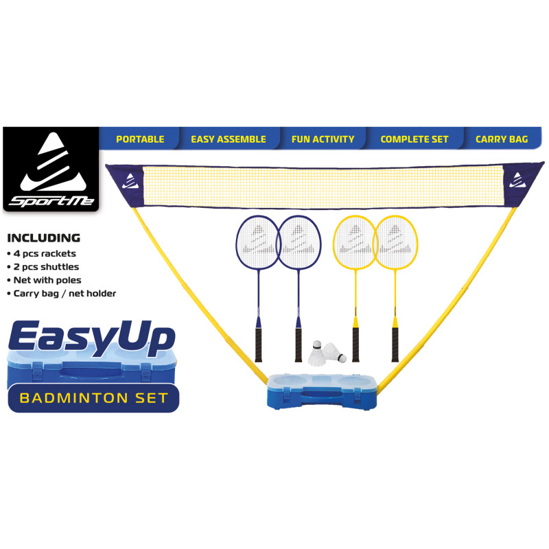 Produktbild för Badmintonset Easy Up