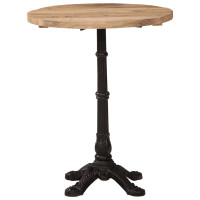 Produktbild för Cafébord Ø60x76 cm grovt mangoträ
