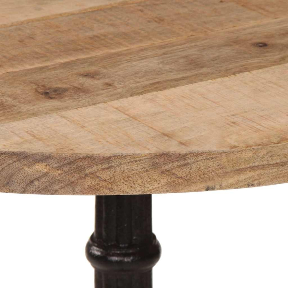 Produktbild för Cafébord Ø60x76 cm grovt mangoträ