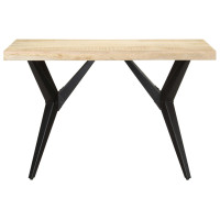 Produktbild för Matbord 120x60x76 cm massivt mangoträ