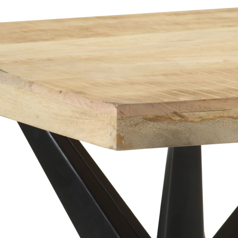 Produktbild för Matbord 120x60x76 cm massivt mangoträ