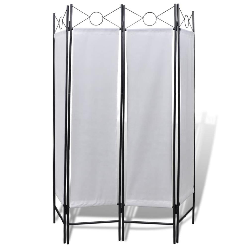 Produktbild för Rumsavdelare 4 paneler 160 x 180 cm vit