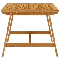 Produktbild för Trädgårdsbord 88x88x74 cm massivt akaciaträ