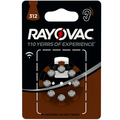 Rayovac Acoustic Special 312 PR41 till hörapparat 8-p