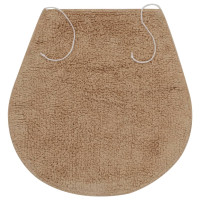 Produktbild för Badrumsmattor 3 st tyg beige