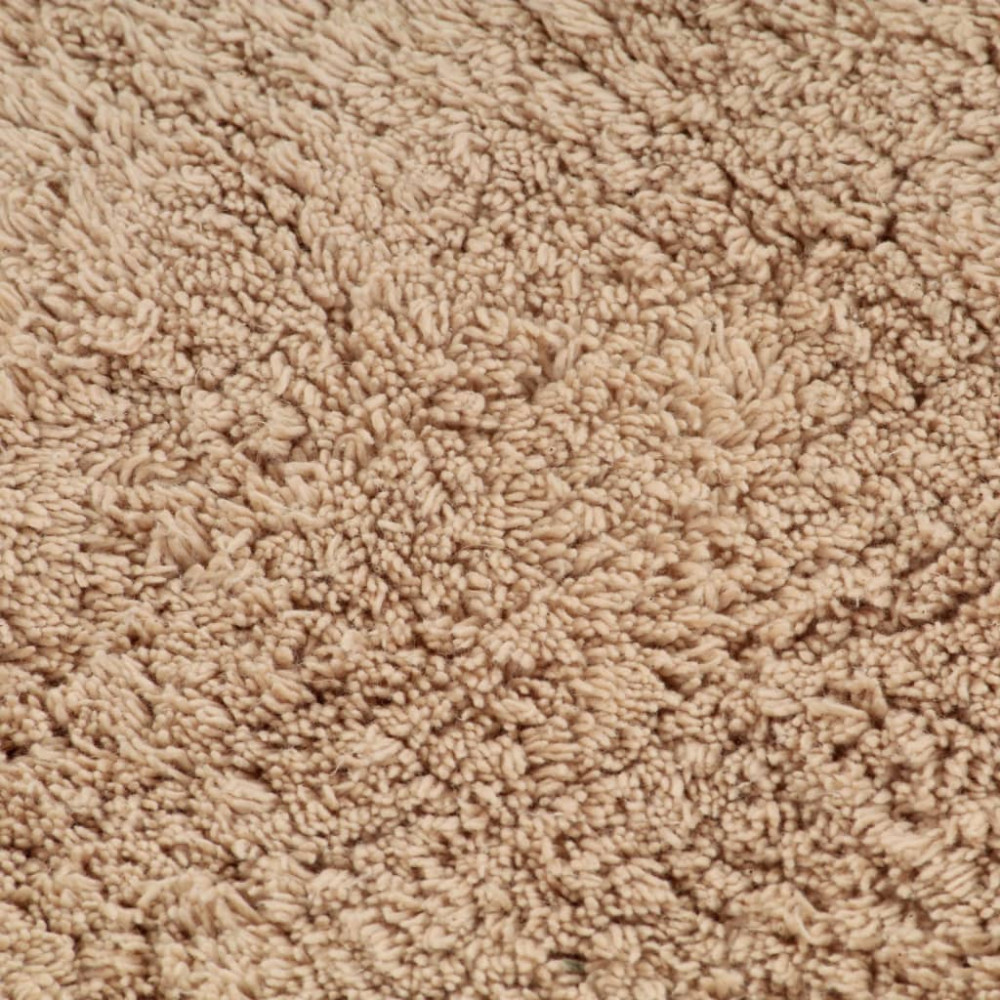 Produktbild för Badrumsmattor 2 st tyg beige