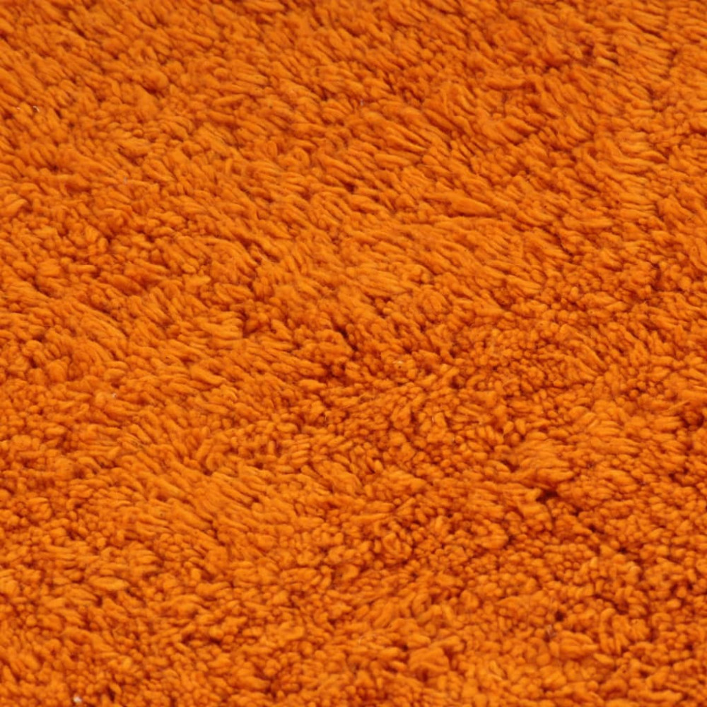 Produktbild för Badrumsmattor 2 st tyg orange