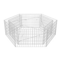 Produktbild för Hexagonal planteringsgabion upphöjd 160x140x50 cm