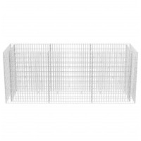 Produktbild för Planteringsgabion upphöjd stål 270x90x100 cm