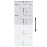 Produktbild för Rullgardin för dusch 80x240 cm fyrkant