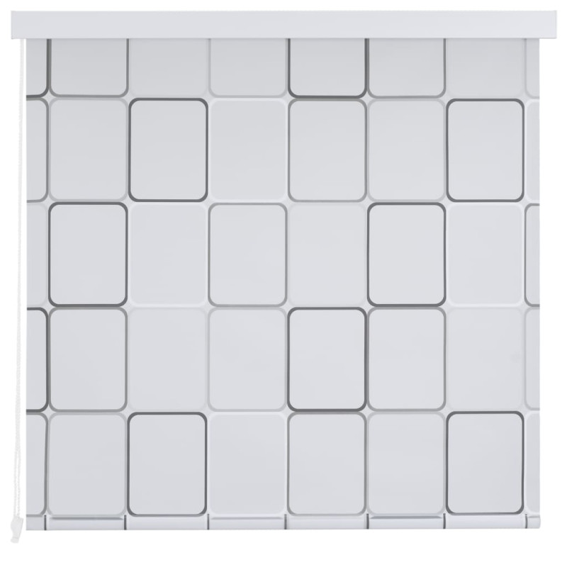 Produktbild för Rullgardin för dusch 100x240 cm fyrkant