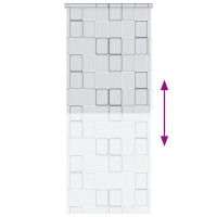 Produktbild för Rullgardin för dusch 100x240 cm fyrkant