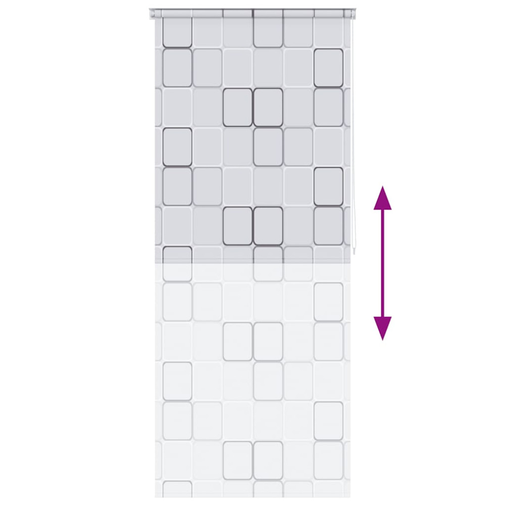 Produktbild för Rullgardin för dusch 120x240 cm fyrkant