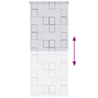 Produktbild för Rullgardin för dusch 120x240 cm fyrkant