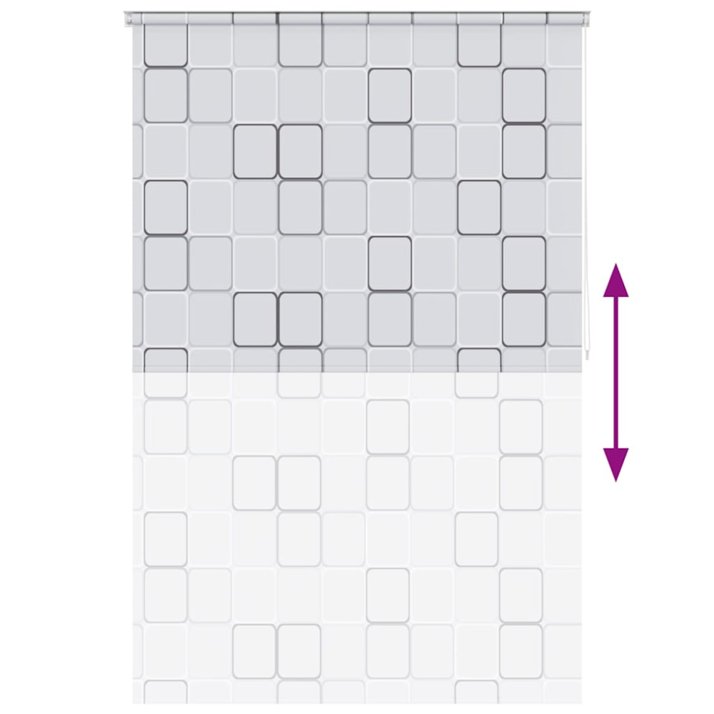 Produktbild för Rullgardin för dusch 140x240 cm fyrkant
