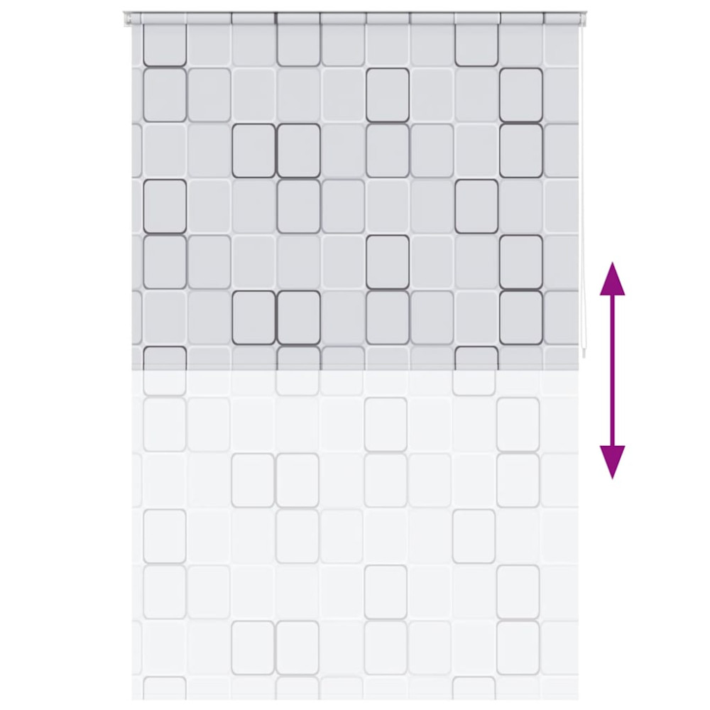 Produktbild för Rullgardin för dusch 160x240 cm fyrkant