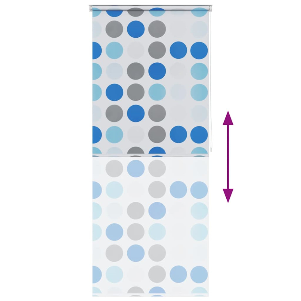 Produktbild för Rullgardin för dusch 100x240 cm cirkel