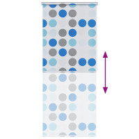 Produktbild för Rullgardin för dusch 100x240 cm cirkel