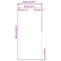 Produktbild för Rullgardin för dusch 80x240 cm sjöstjärna