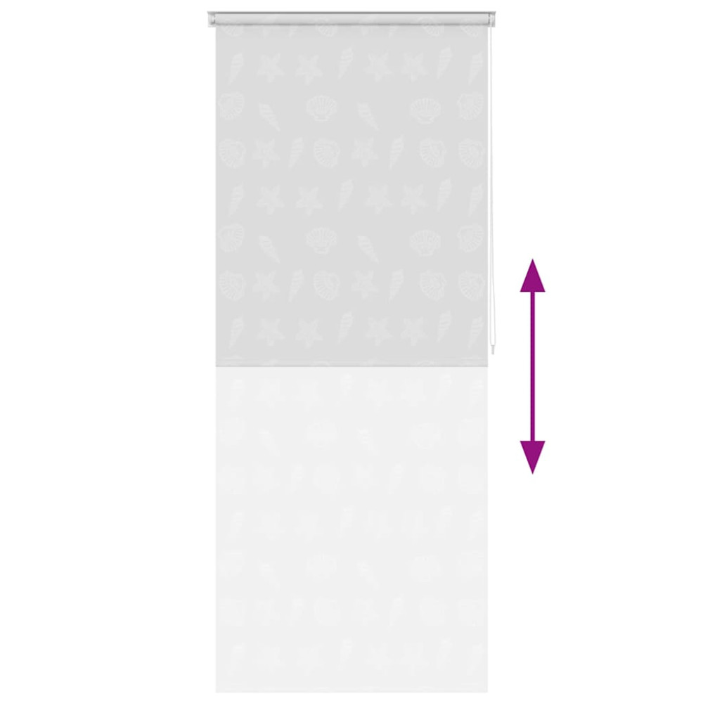 Produktbild för Rullgardin för dusch 120x240 cm sjöstjärna