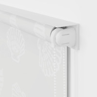 Produktbild för Rullgardin för dusch 140x240 cm sjöstjärna