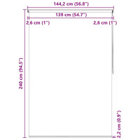 Produktbild för Rullgardin för dusch 140x240 cm sjöstjärna