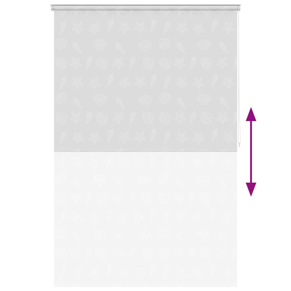 Produktbild för Rullgardin för dusch 160x240 cm sjöstjärna