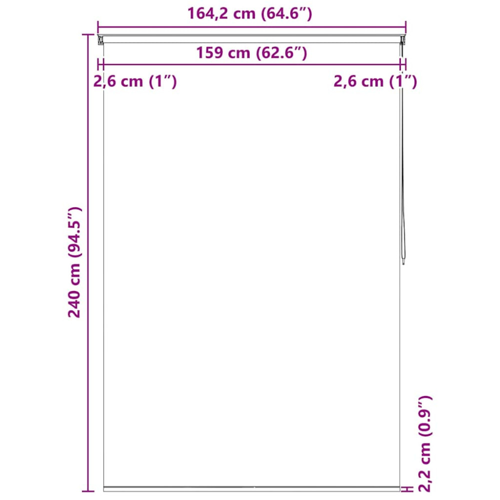 Produktbild för Rullgardin för dusch 160x240 cm sjöstjärna