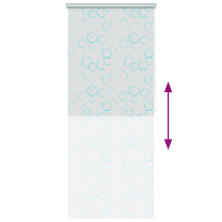 Produktbild för Rullgardin för dusch 80x240 cm bubbla