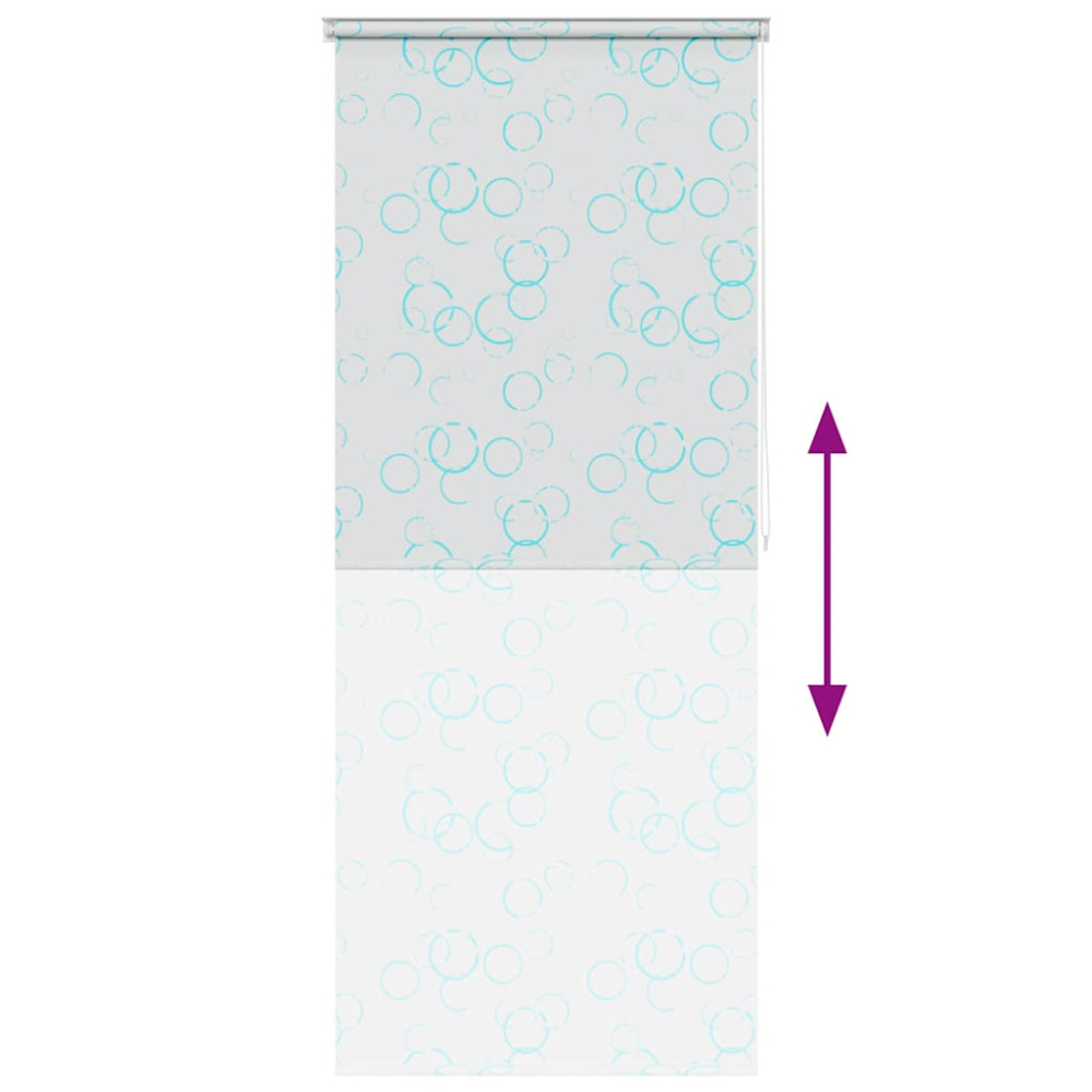 Produktbild för Rullgardin för dusch 100x240 cm bubbla