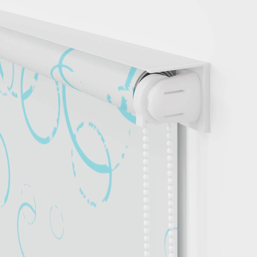 Produktbild för Rullgardin för dusch 100x240 cm bubbla