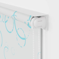 Produktbild för Rullgardin för dusch 100x240 cm bubbla