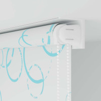 Produktbild för Rullgardin för dusch 100x240 cm bubbla
